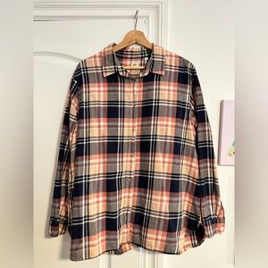 UNIQLO Plaid Flannel XXL (Pink & Blue)